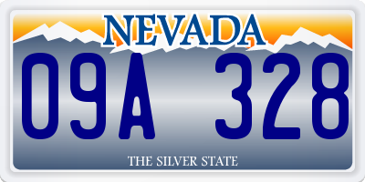 NV license plate 09A328