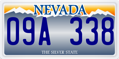 NV license plate 09A338