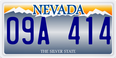 NV license plate 09A414