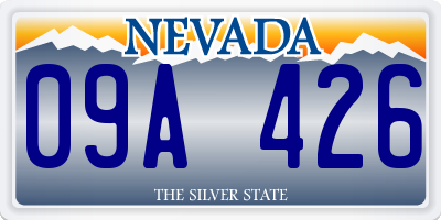 NV license plate 09A426