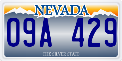 NV license plate 09A429