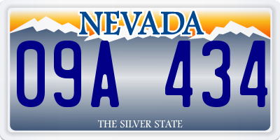 NV license plate 09A434