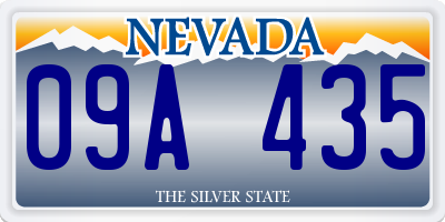 NV license plate 09A435