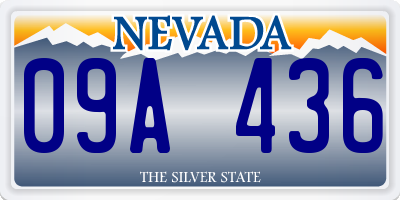 NV license plate 09A436