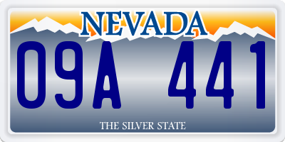 NV license plate 09A441