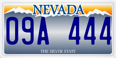 NV license plate 09A444