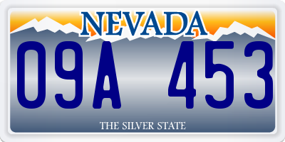 NV license plate 09A453