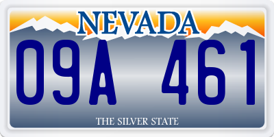 NV license plate 09A461