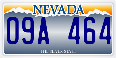 NV license plate 09A464