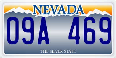 NV license plate 09A469