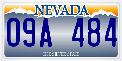 NV license plate 09A484