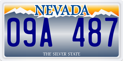 NV license plate 09A487