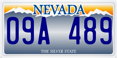 NV license plate 09A489