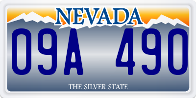 NV license plate 09A490