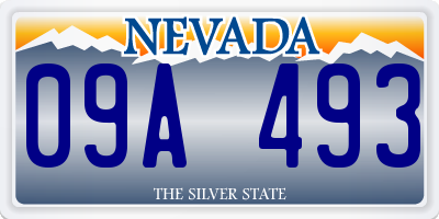 NV license plate 09A493