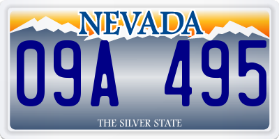 NV license plate 09A495