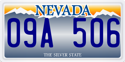 NV license plate 09A506