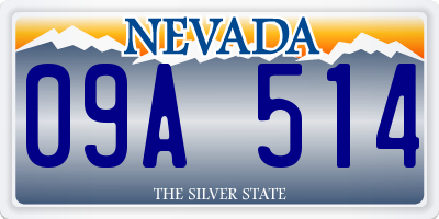 NV license plate 09A514