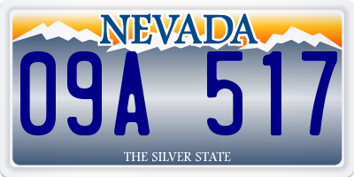 NV license plate 09A517