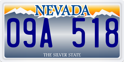 NV license plate 09A518