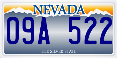 NV license plate 09A522