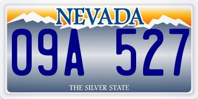 NV license plate 09A527