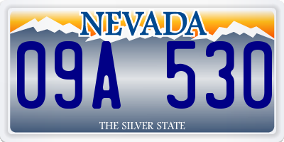 NV license plate 09A530