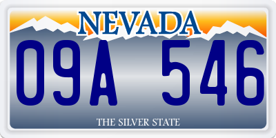 NV license plate 09A546