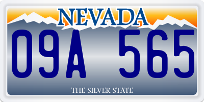 NV license plate 09A565