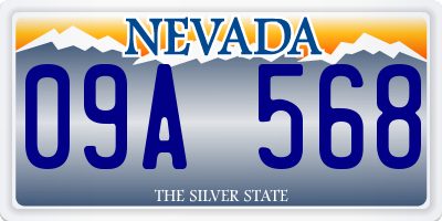 NV license plate 09A568