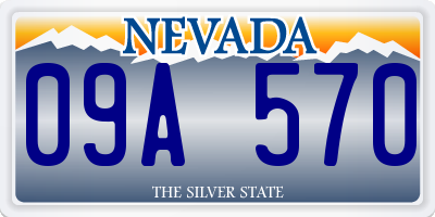 NV license plate 09A570