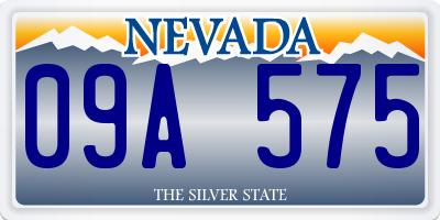 NV license plate 09A575