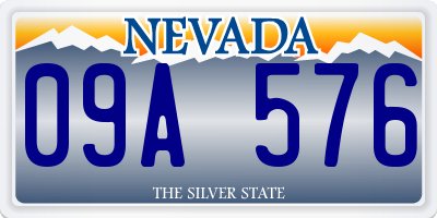 NV license plate 09A576