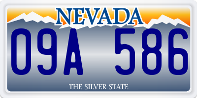 NV license plate 09A586