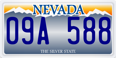 NV license plate 09A588