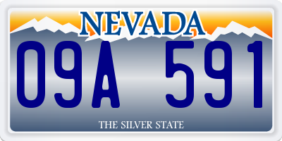 NV license plate 09A591