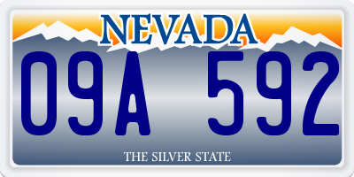 NV license plate 09A592