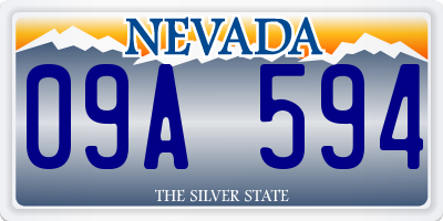 NV license plate 09A594