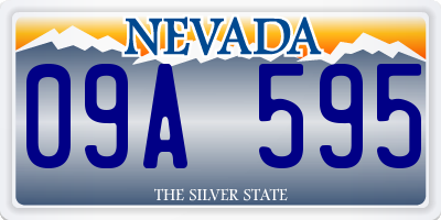 NV license plate 09A595