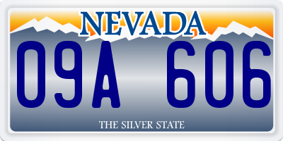 NV license plate 09A606