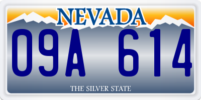 NV license plate 09A614