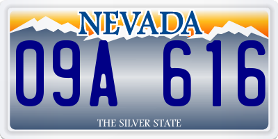 NV license plate 09A616