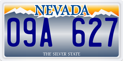 NV license plate 09A627