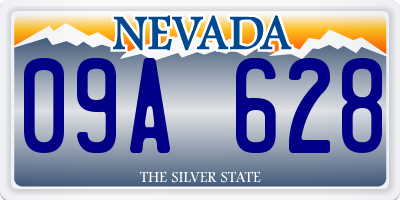 NV license plate 09A628