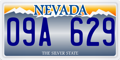 NV license plate 09A629