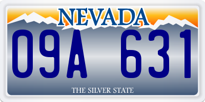 NV license plate 09A631