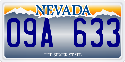 NV license plate 09A633