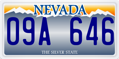 NV license plate 09A646