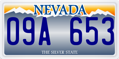NV license plate 09A653