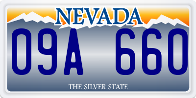 NV license plate 09A660